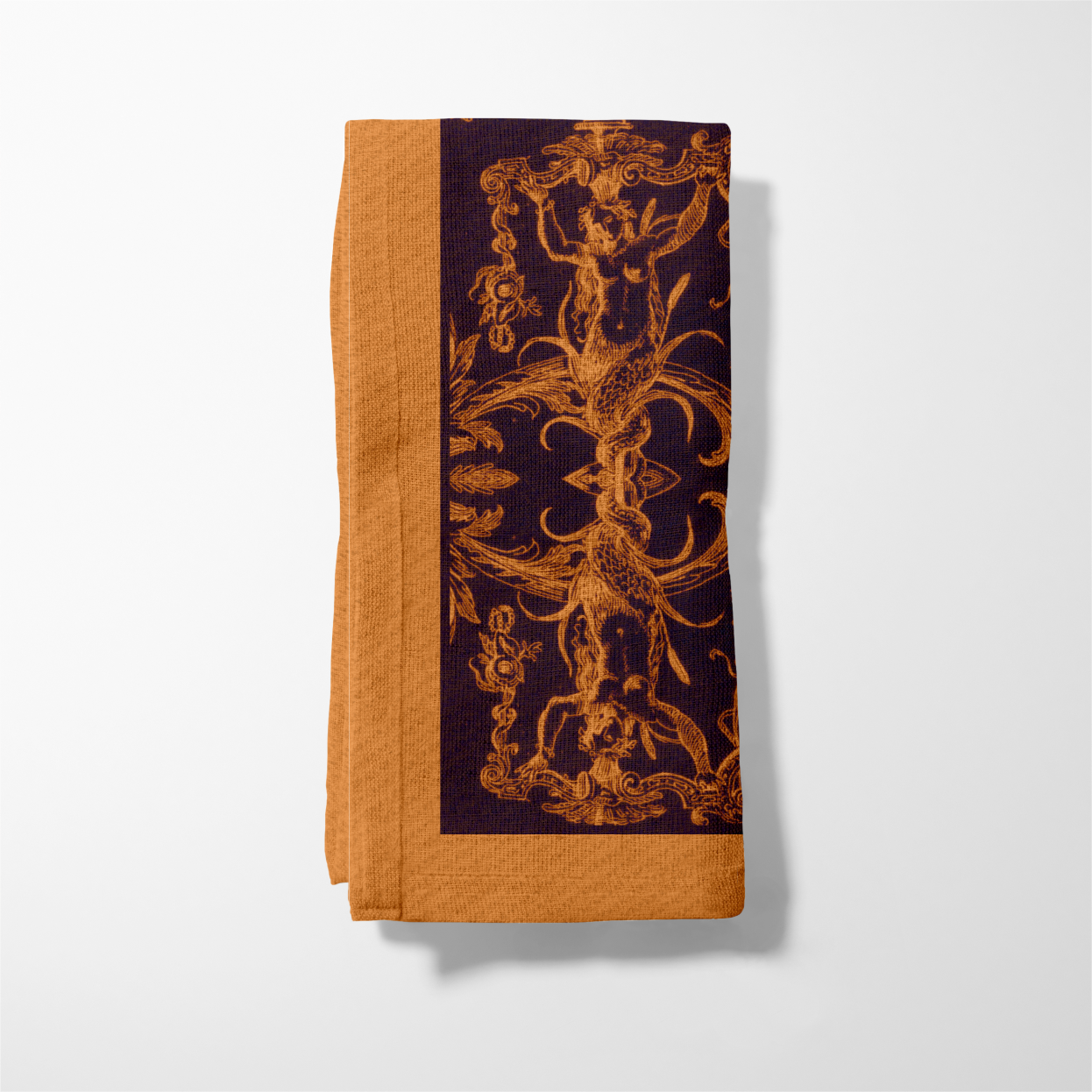 Seafolk Napkin in Burnt Ochre