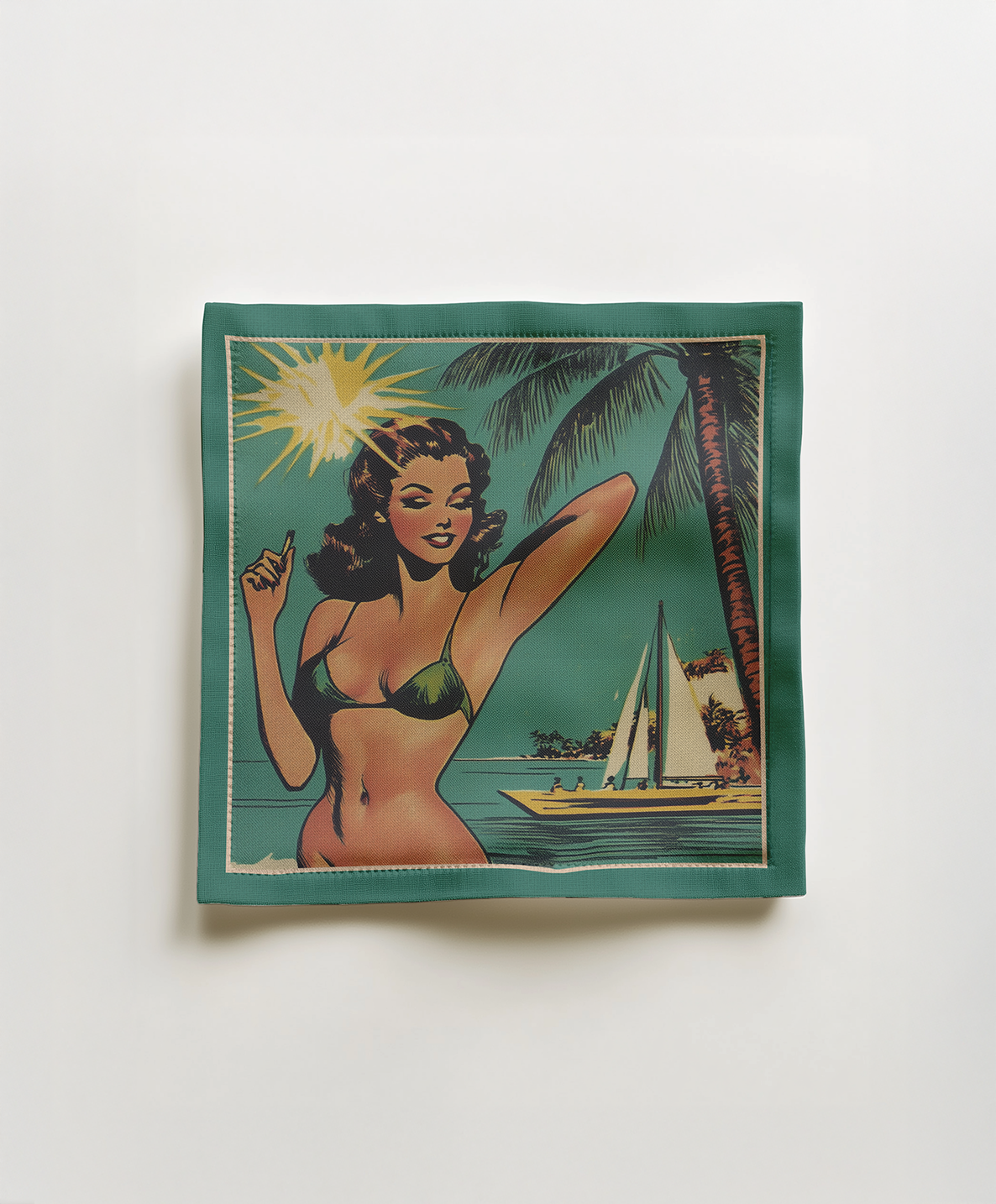 Hello Sunshine Cocktail Napkin in Islander