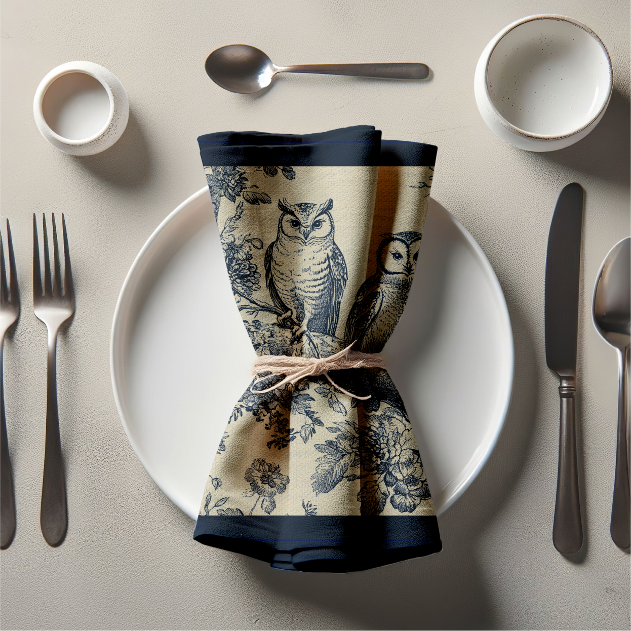 Woodland Wisdom Napkin in Legacy Navy