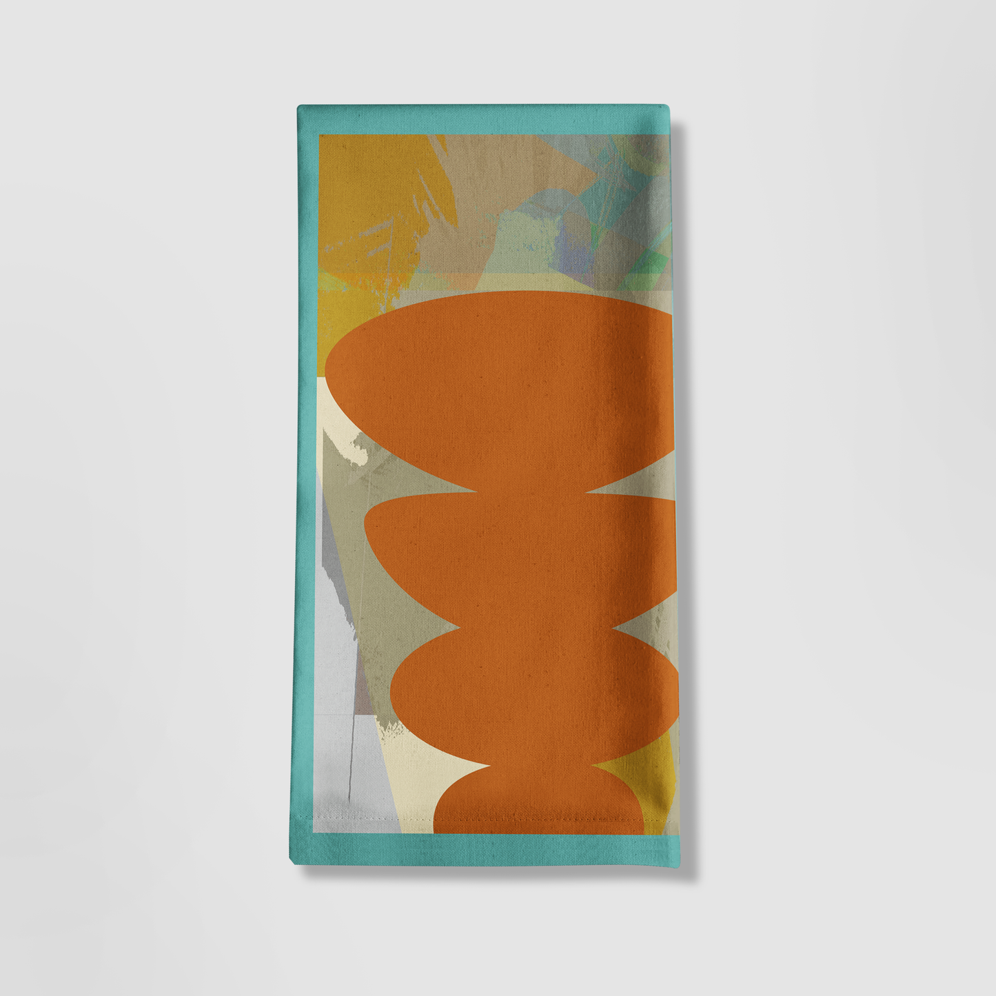 Orange Shape Tea Towel