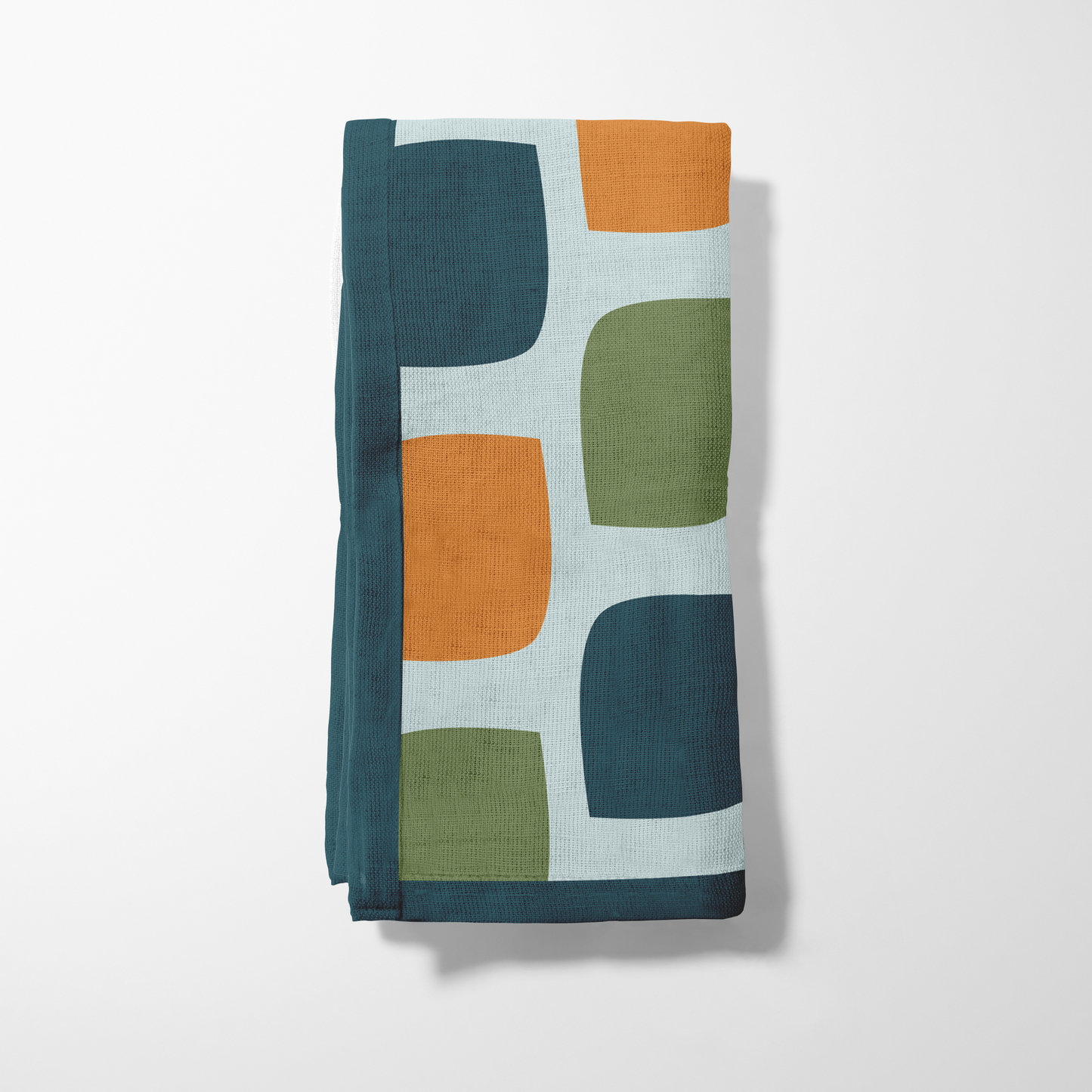 Squared Off Napkin in Dark Teal