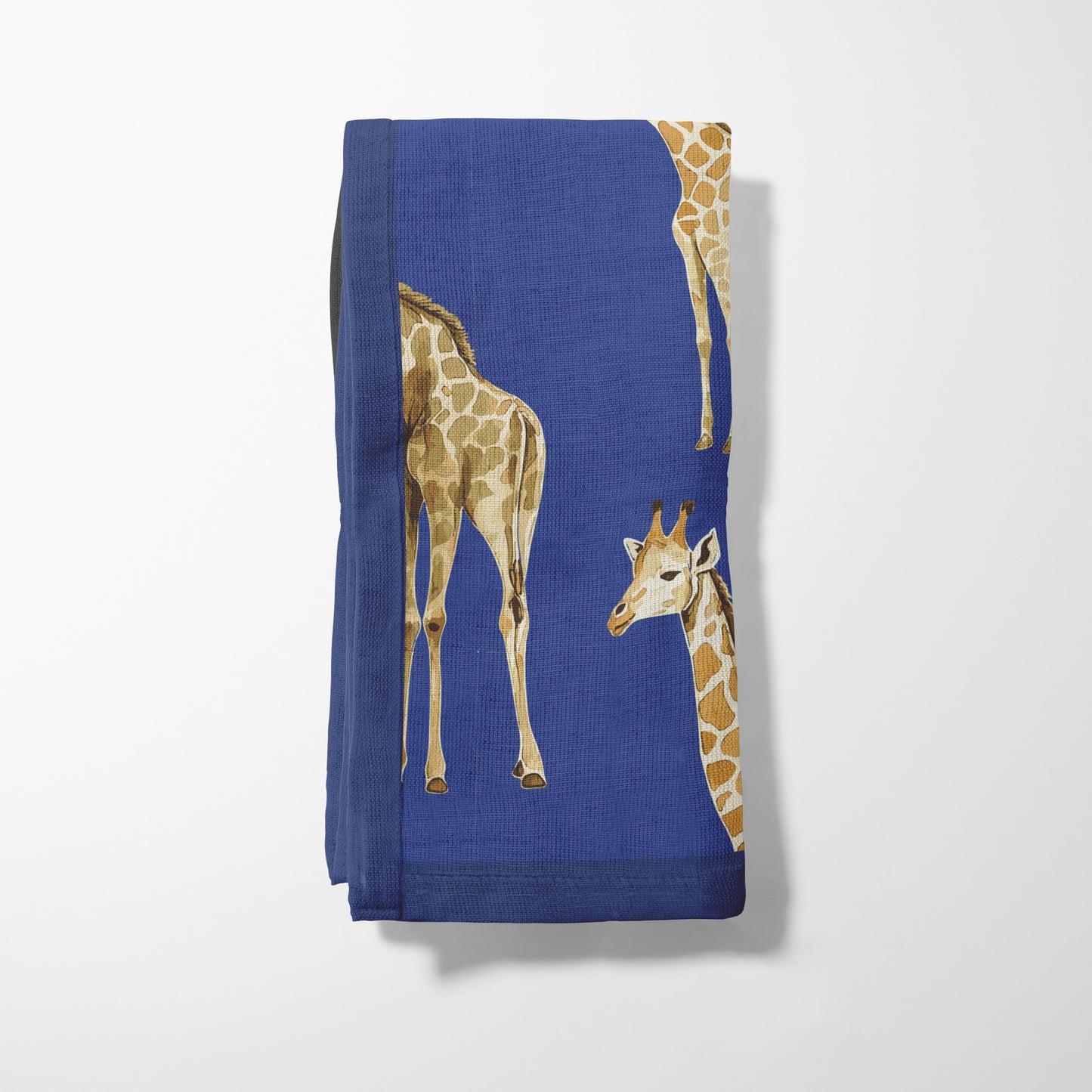 Napkin - Giraffes in rich blue