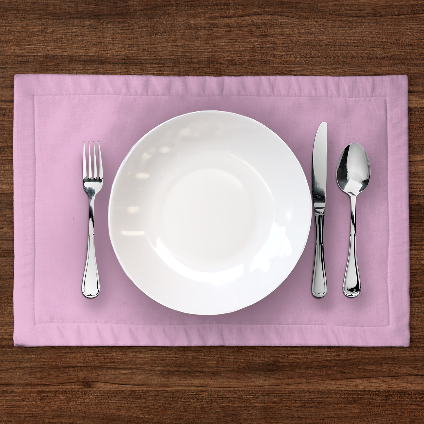 Heart Eyes Pink Placemat - Lightweight Linen