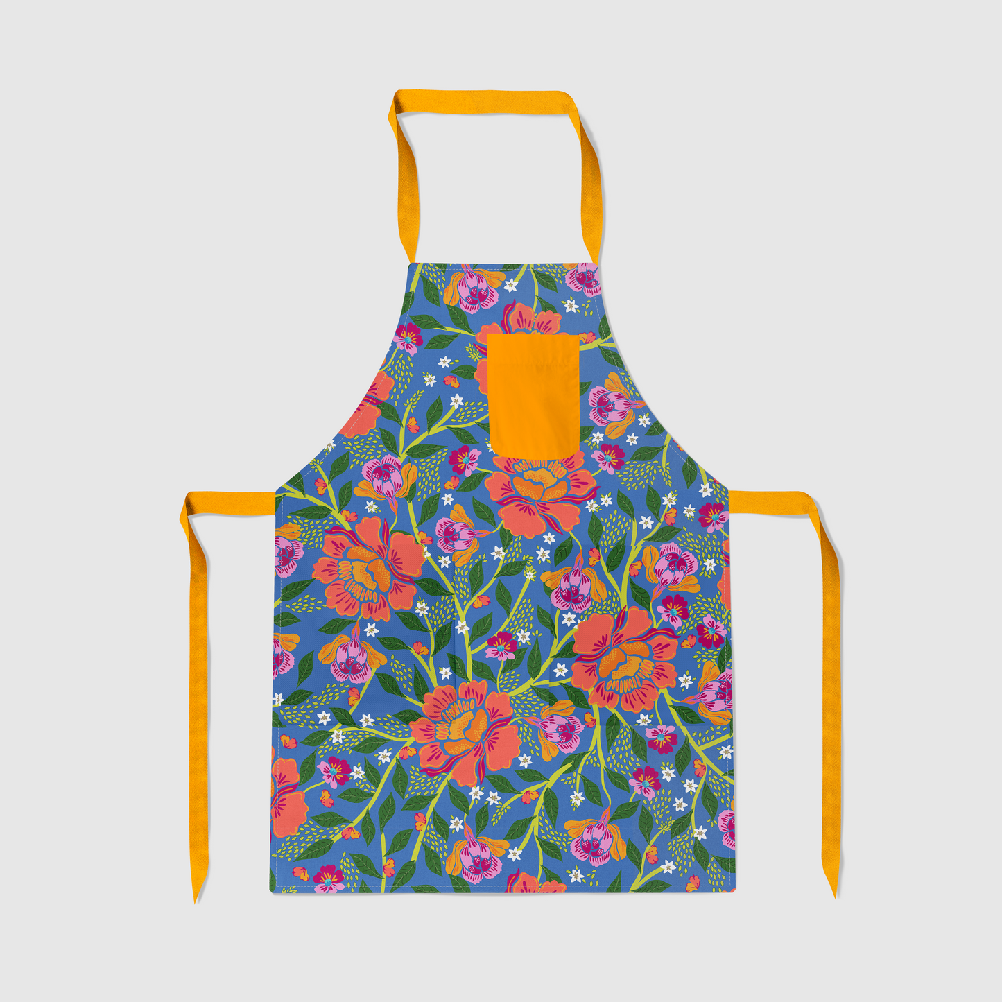 Homegrown Love Full Chef Apron in Mid Weight Cotton Twill