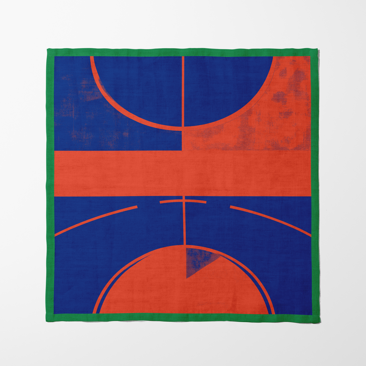 Blue, Orange and Green Basketball Napkin