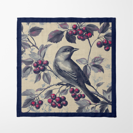 Forager's Delight Napkin in Navy