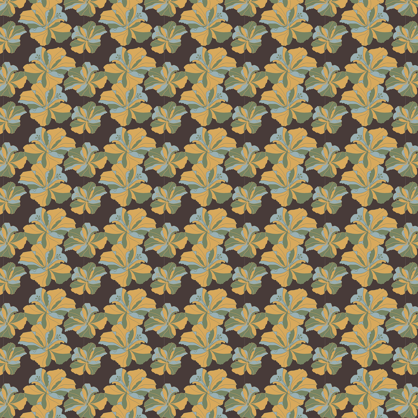 Tea Towel Cayena in Brown in Mid Weight Cotton Twill