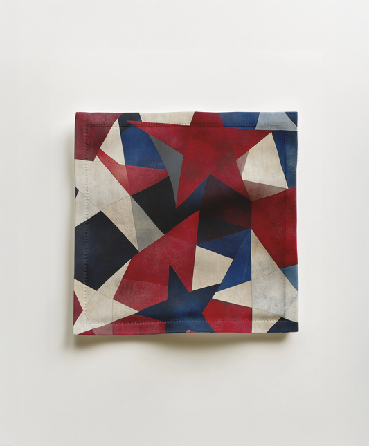 Geometric Stars Cocktail Napkin