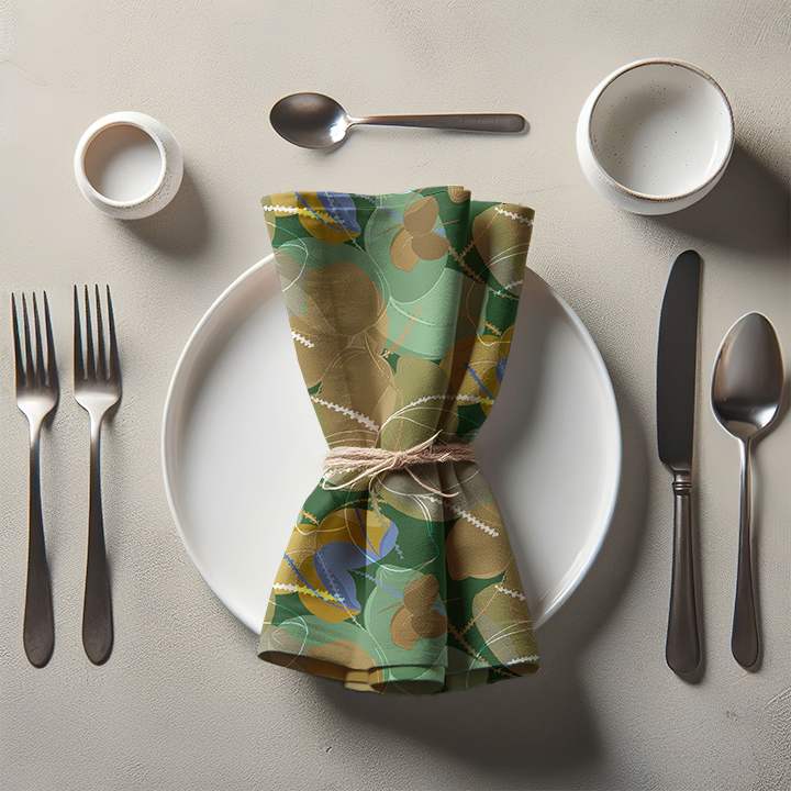 Coconuts Napkins in Green