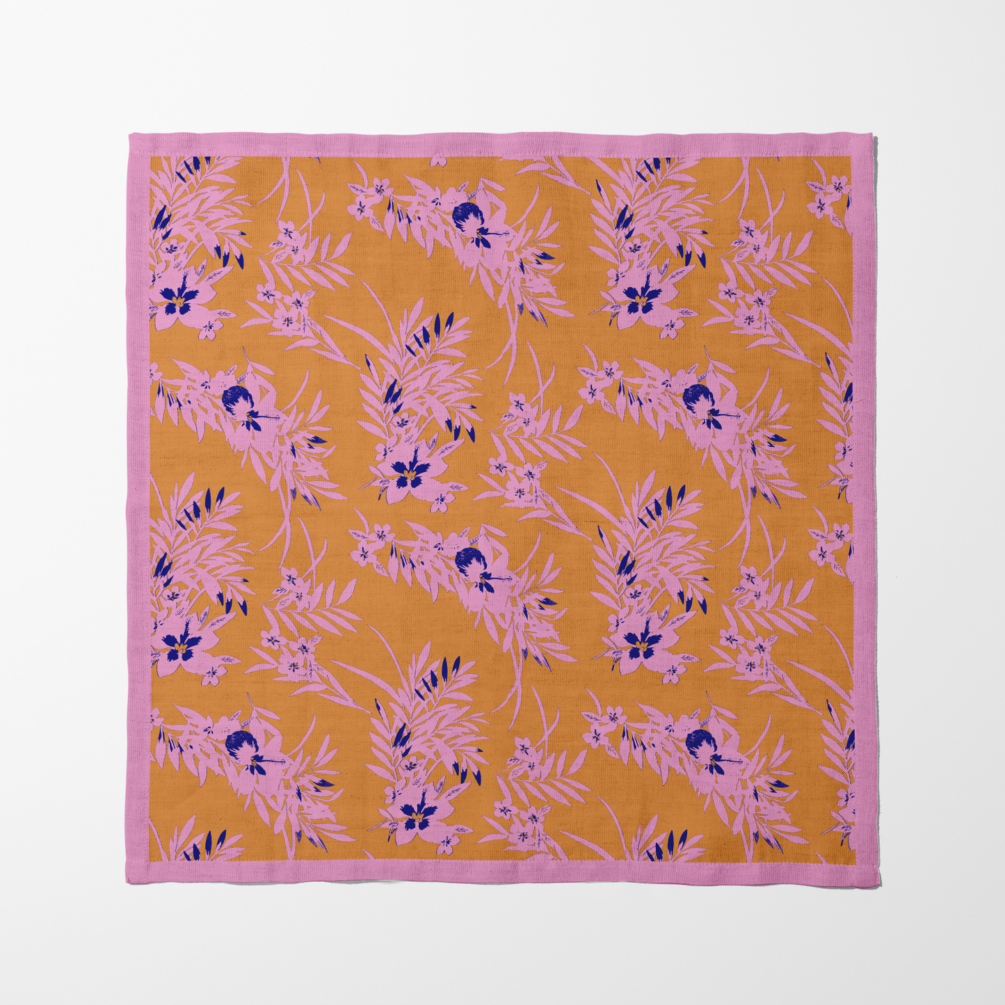 Citrus Floral Napkin in Lightweight Linen
