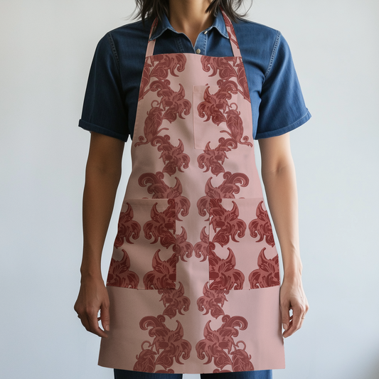 Nouveau Boldness Full Chef Apron in Mid Weight Cotton Twill