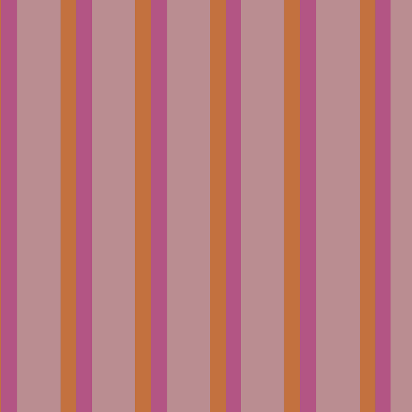 Candy Stripes Tea Towel in Orange & Pink in Mid Weight cotton Twill