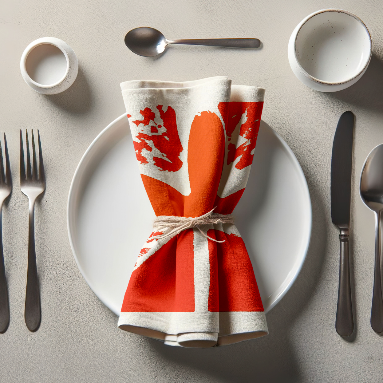 Imperfect Flame Napkin in Amber Serenity