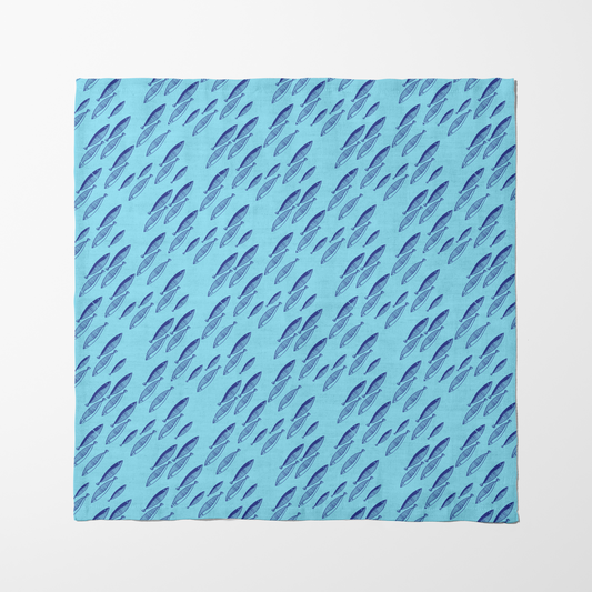 Fish Napkin in Light Blue