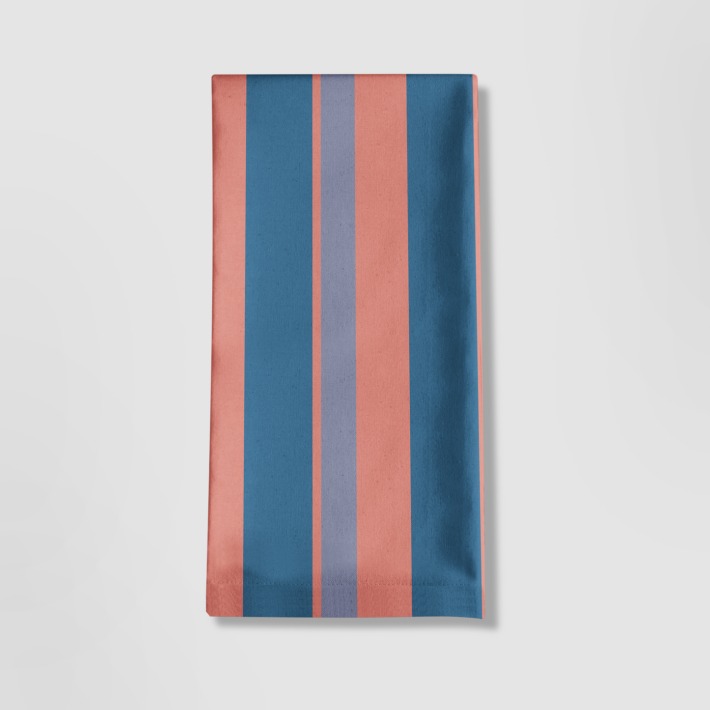 Candy Stripes Tea Towel in Pink & Purple in Mid Weight Cotton Twill