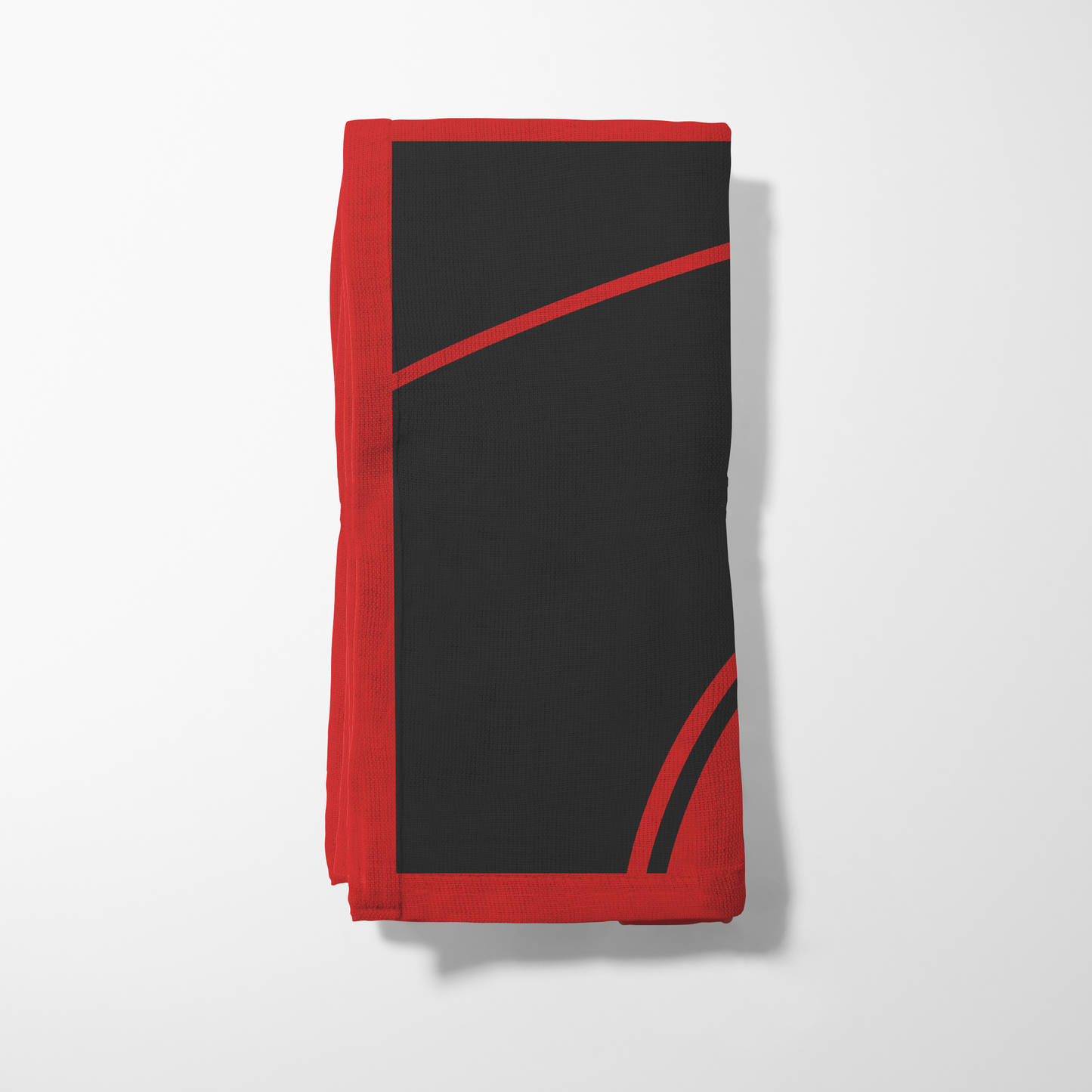 Black and Red Basketball Napkin