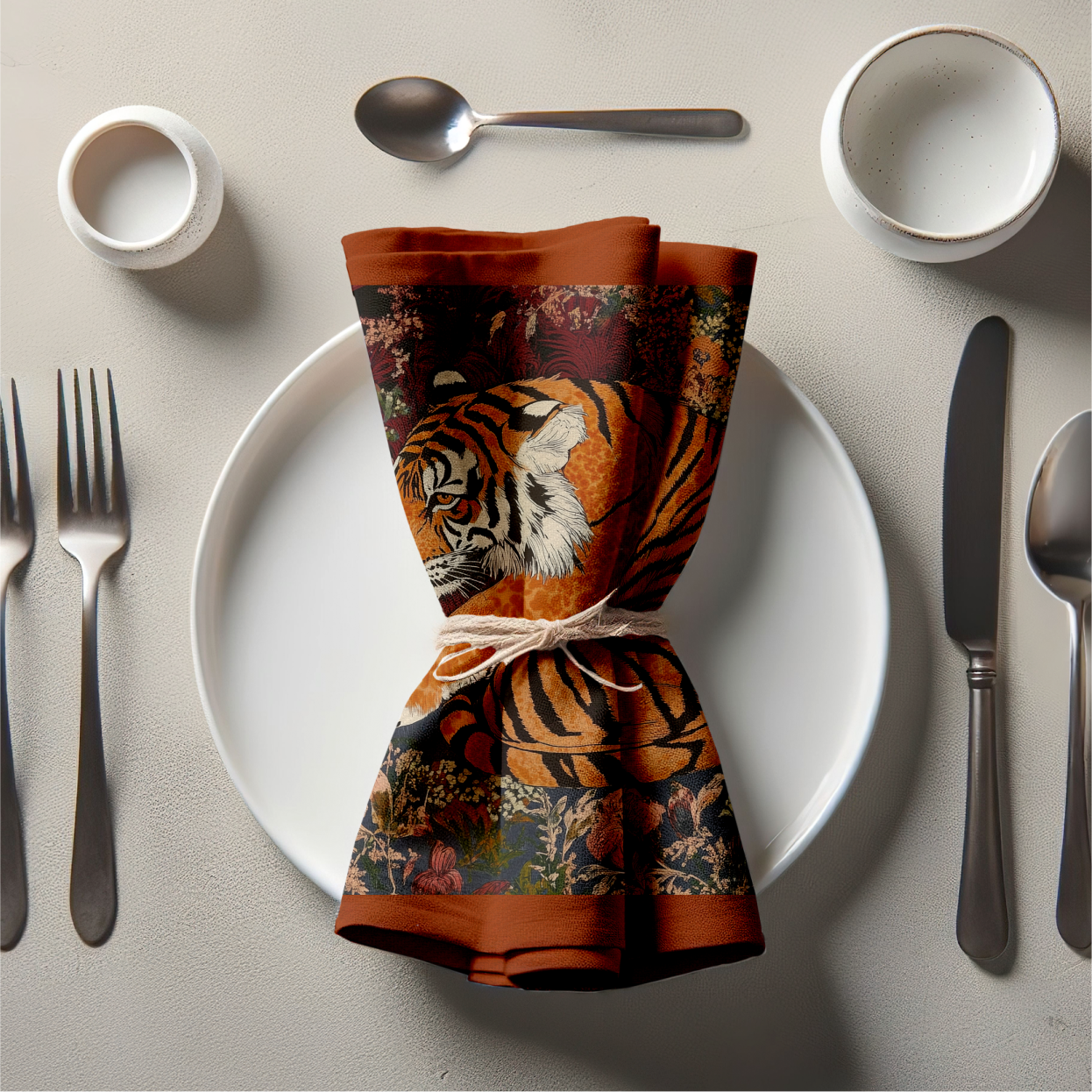 Wild Garden Napkin in Rustic Fall