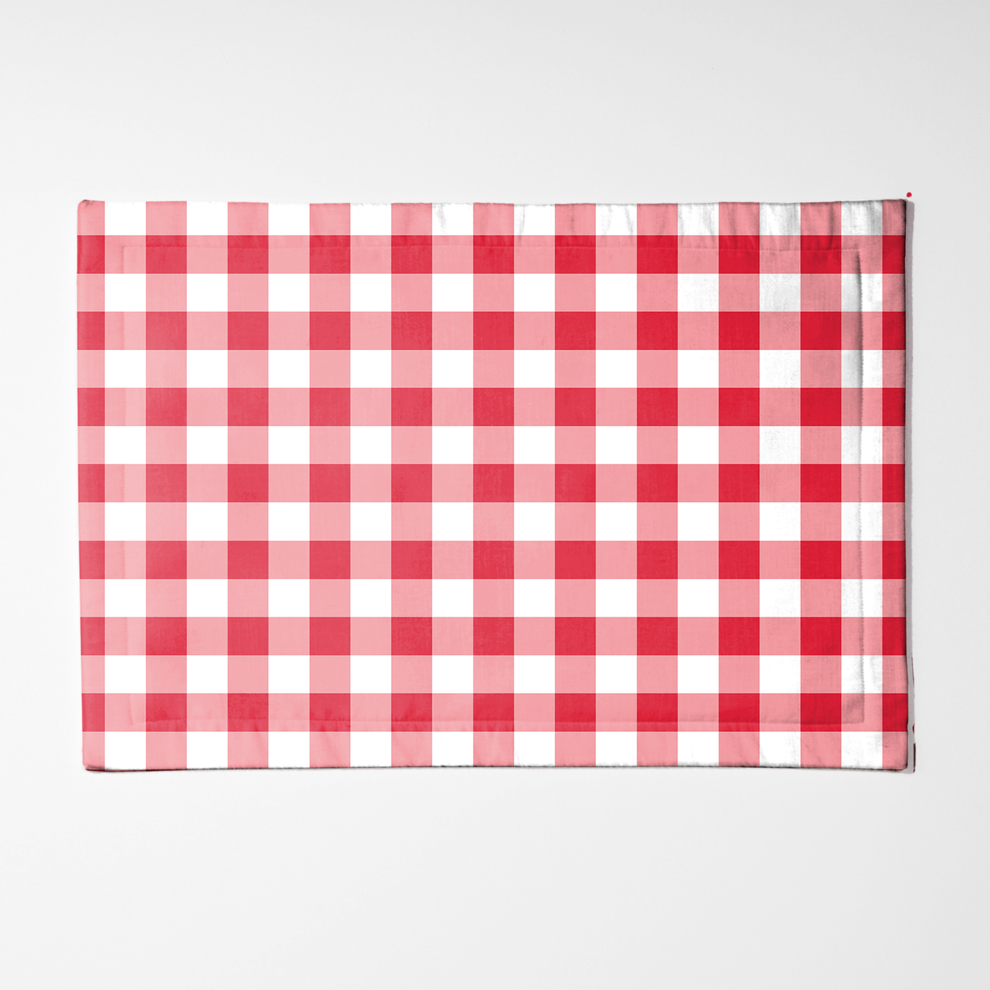 ONE Gingham Placemat in Red in Lightweight Linen