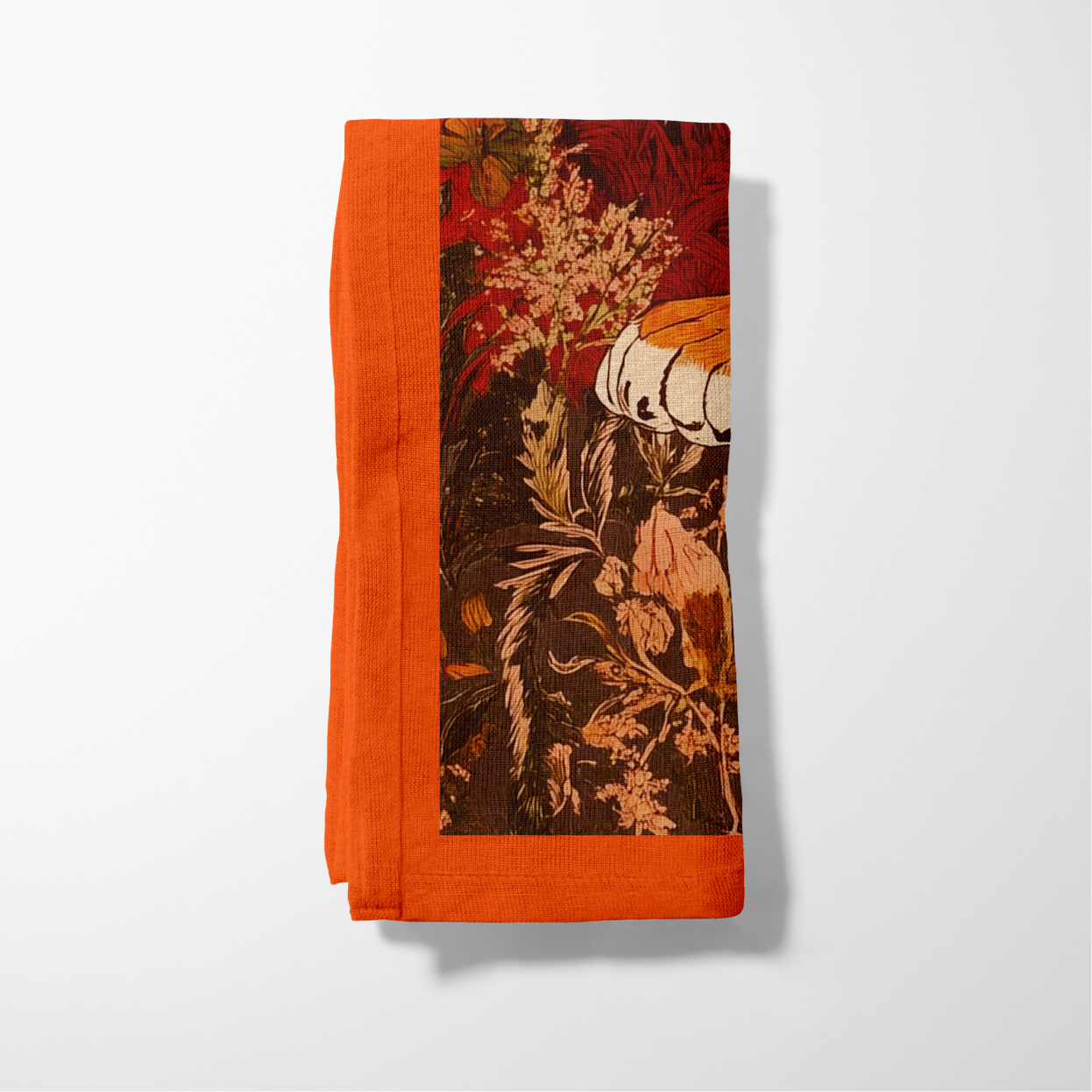 Wild Garden Napkin in Nasturtium