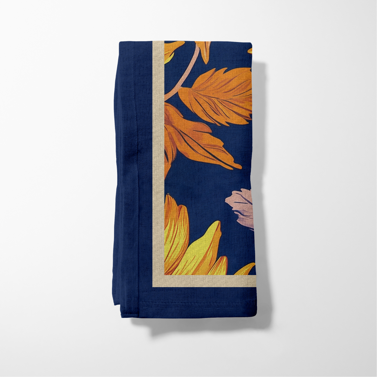 Sunflower Napkin in Navy