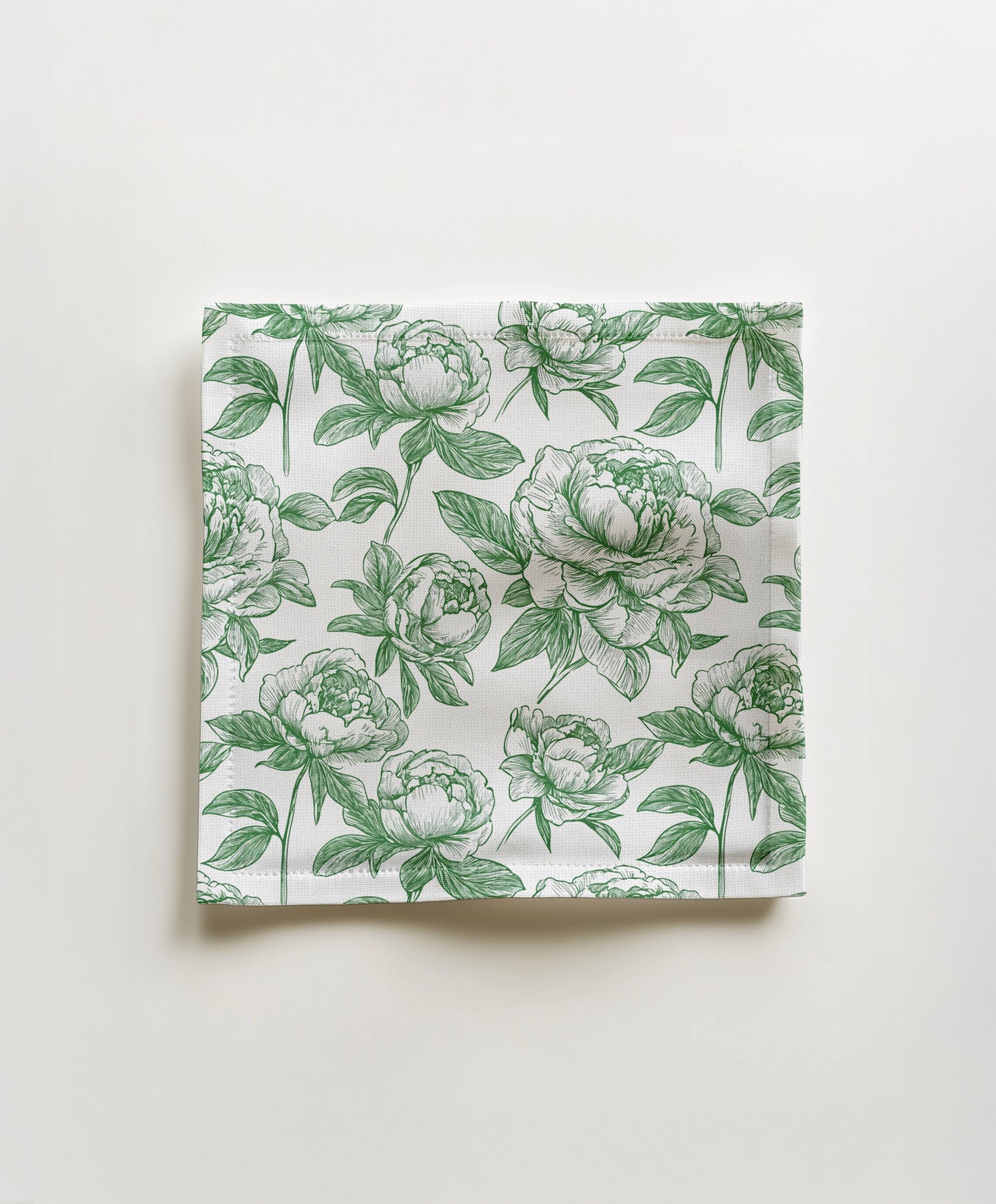 Cocktail napkin - Chinoiserie in white