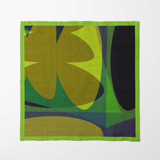 Big Shapes Napkin in Green