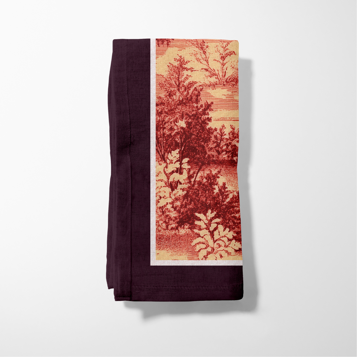 Doe Toile Napkin in Ember