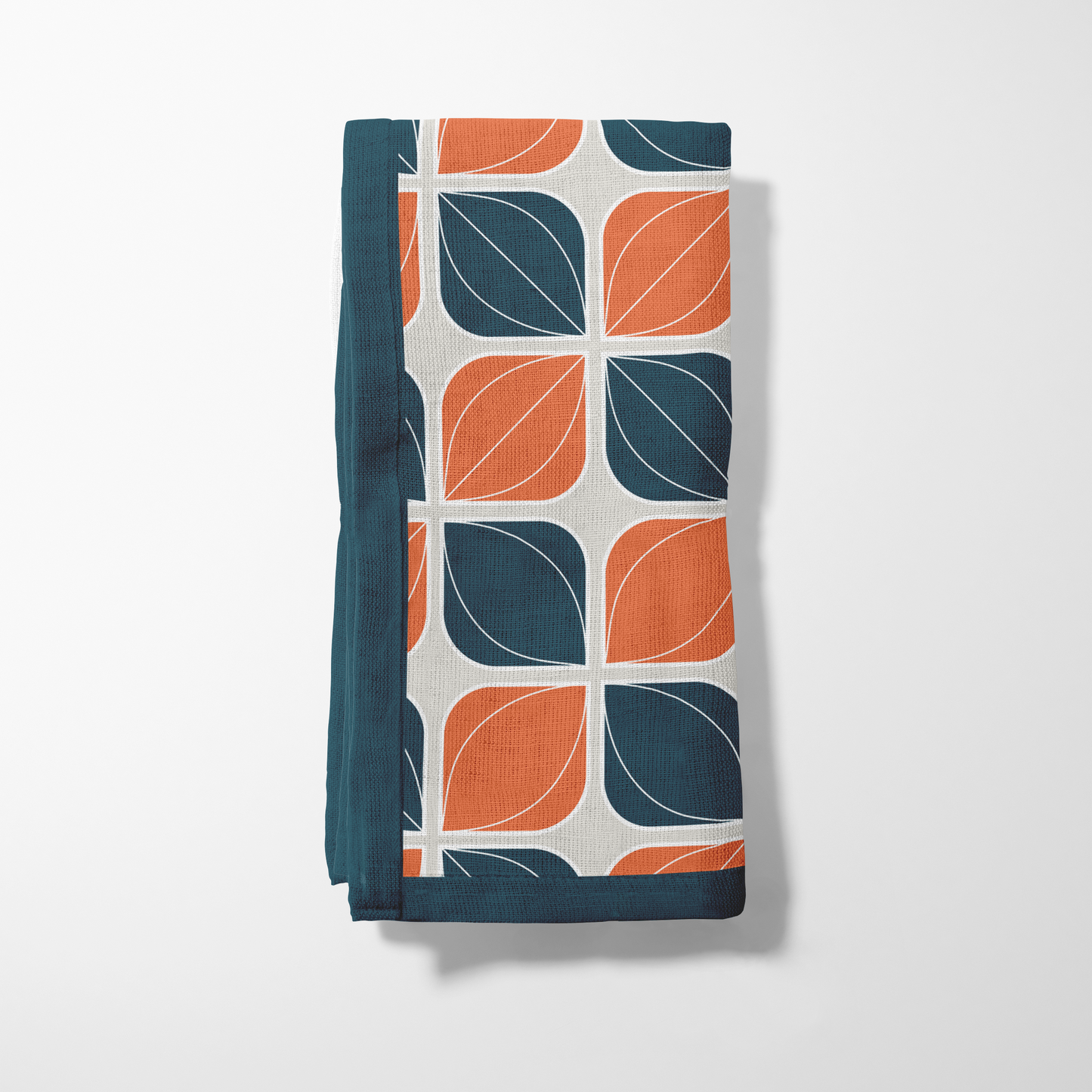 Retro Bloom Napkin in Navy