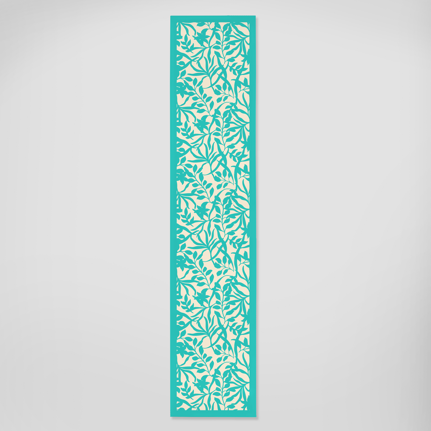 Figi Floral Runner in Blue - Linen in Lightweight Linen