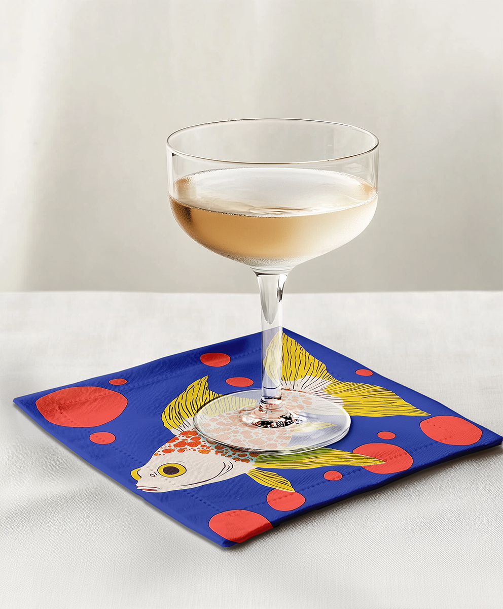 Carp Cocktail Napkin
