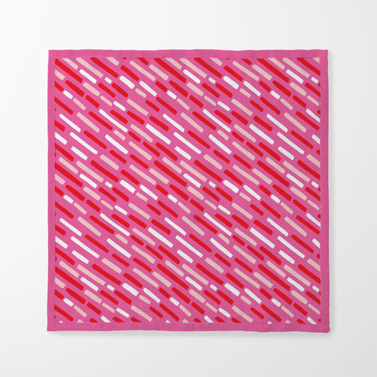 Bright Pink Sprinkles - Organic Cotton Voile
