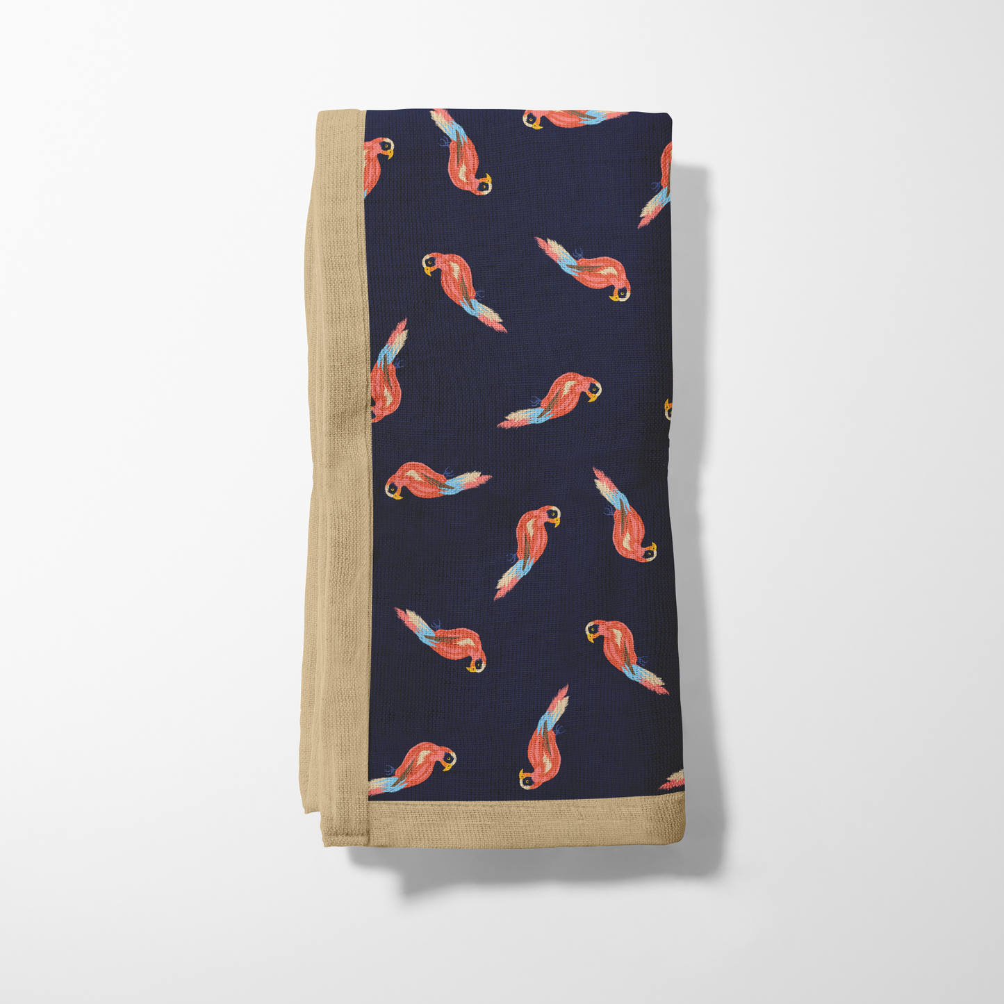 Perfect Parrots Napkin in Lightweight Linen