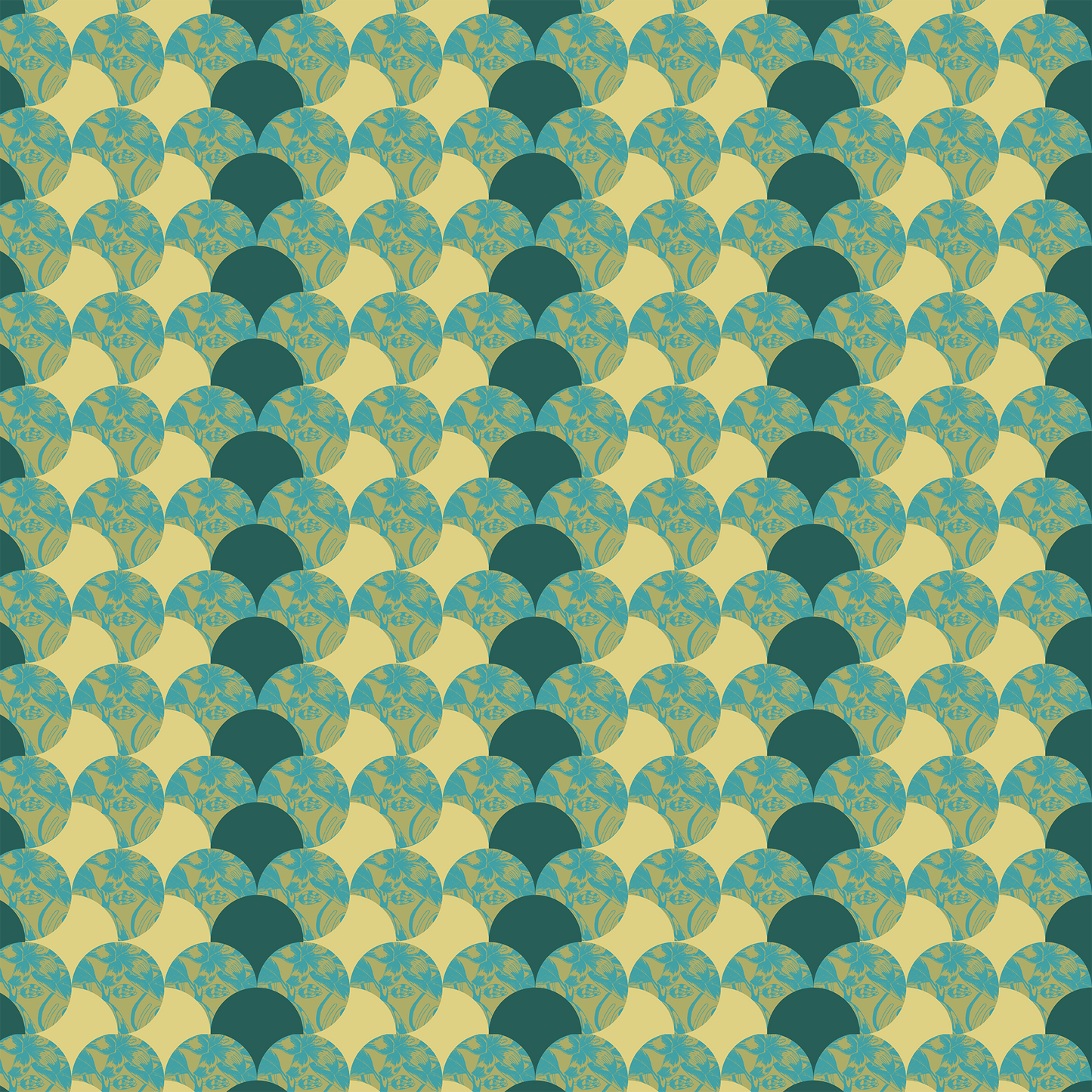 Quisqueya Hues Tea Towel in Green in Mid Weight Cotton Twill