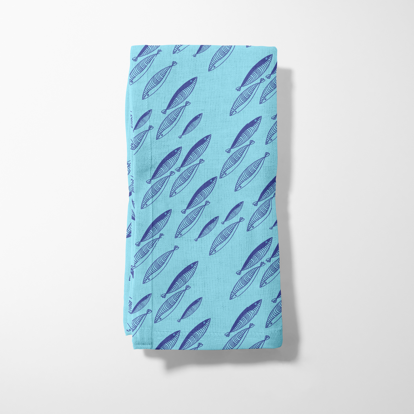 Fish Napkin in Light Blue