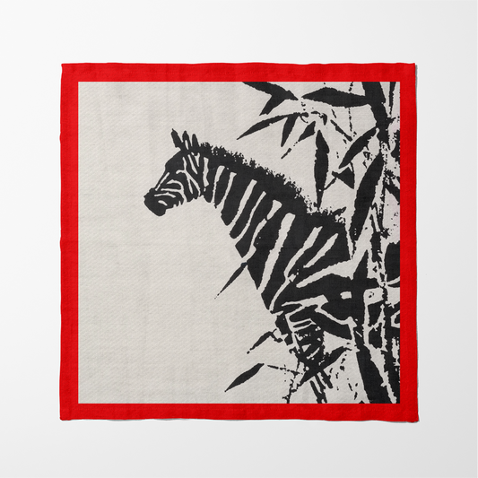 Savanna Patterns Napkin in Zebra