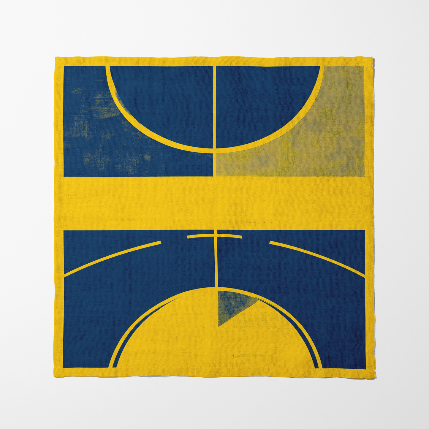 Blue and Gold Basketball Napkin