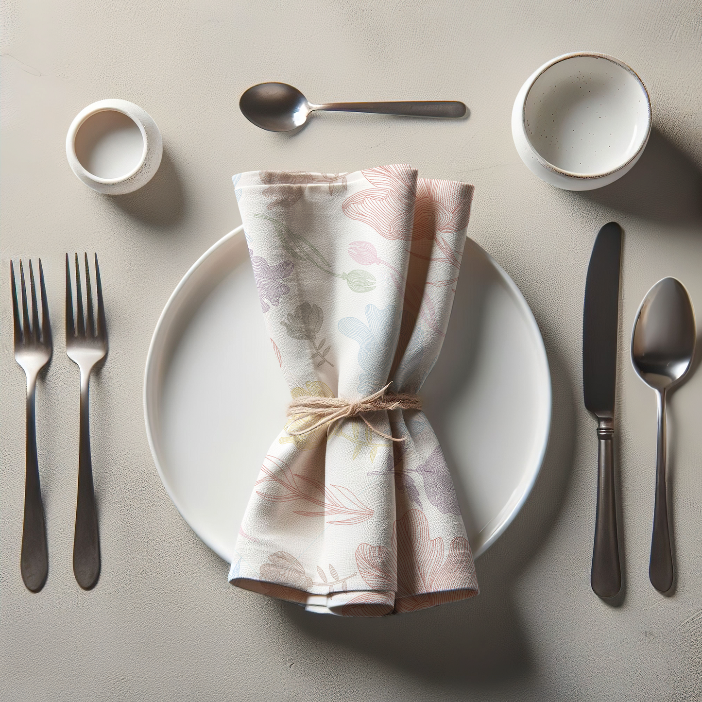 Summer Flowers Napkin in Multi Color