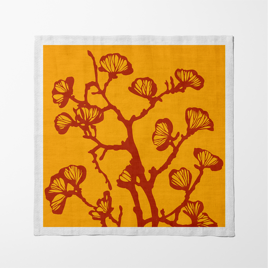 Nature's Calligraphy Napkin in Radiant