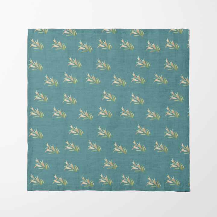 Echoes of Calla in Teal Napkin