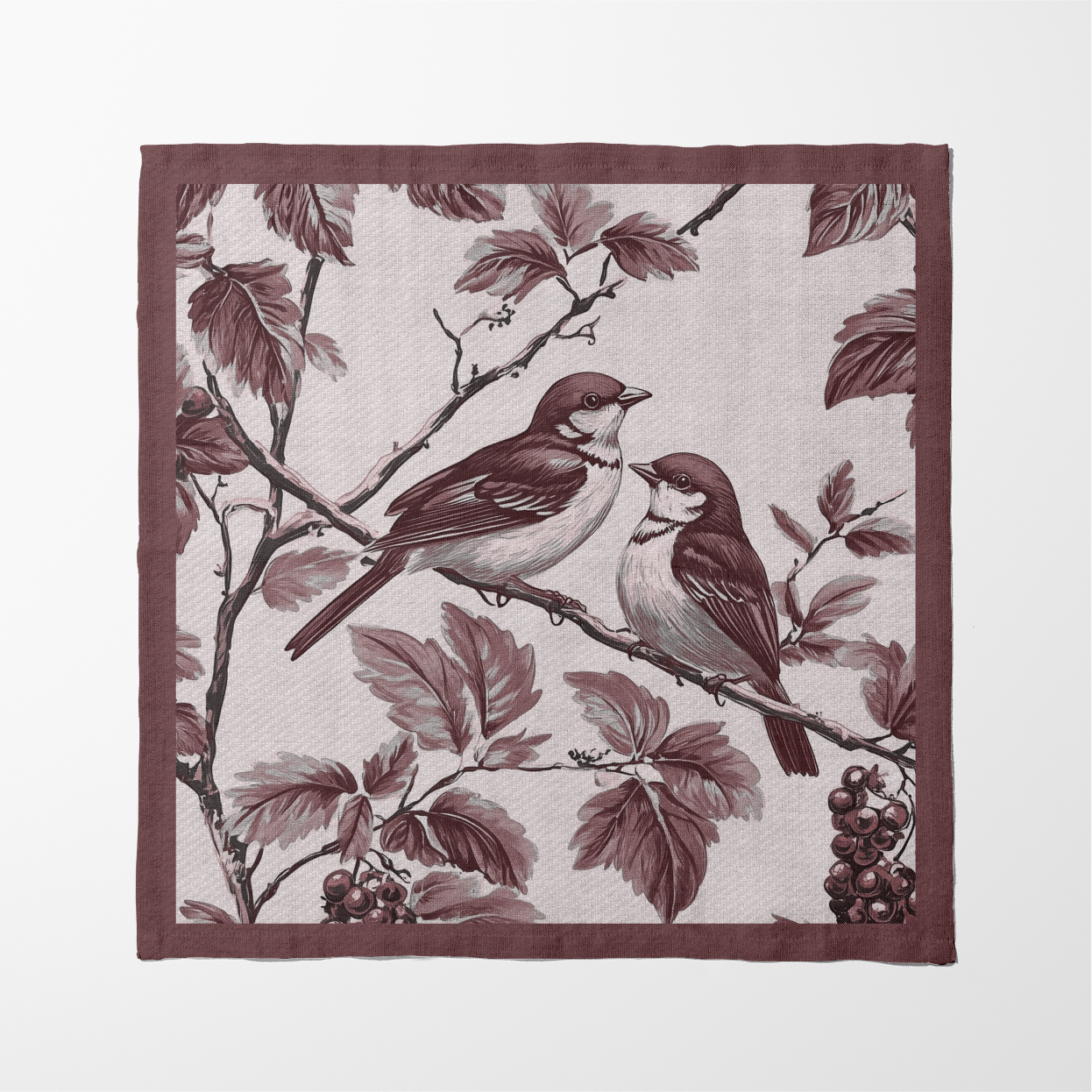 Antique Sparrow Napkin in Bark