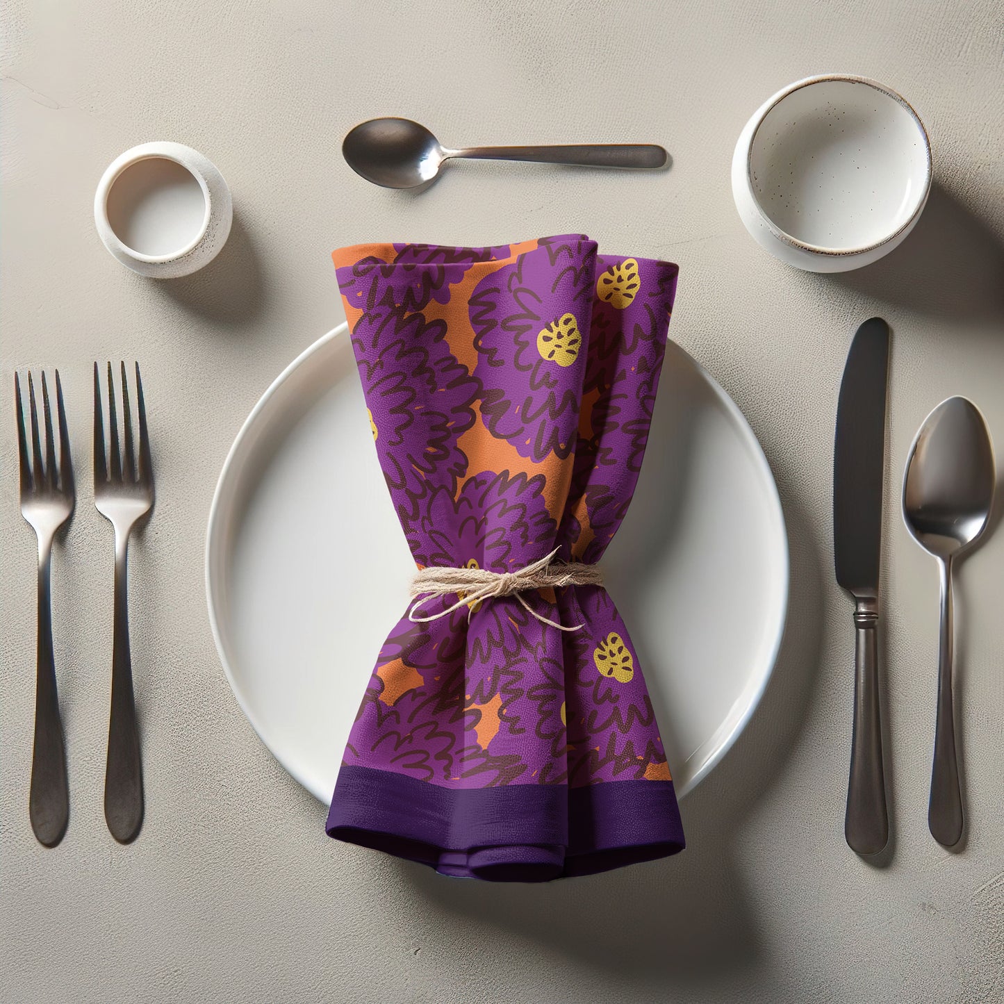 Flower Power - Vivid Purple and Orange
