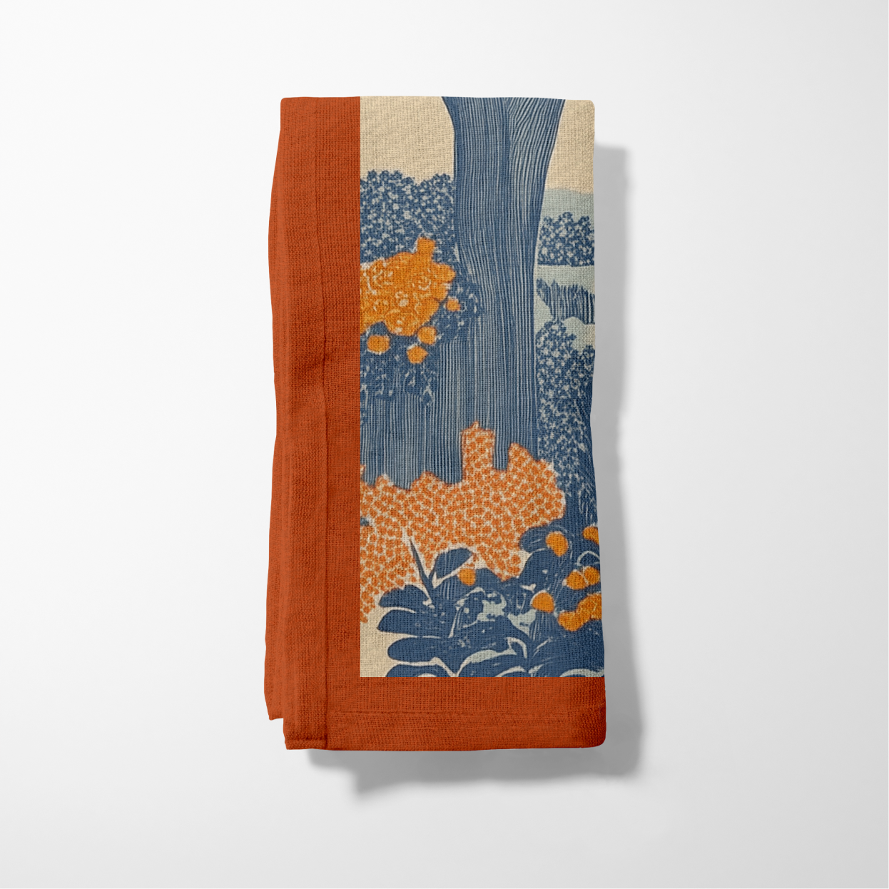 Amber Savanna Napkin in Rust