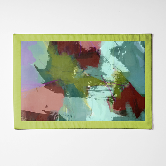 Floral Red Green Placemat