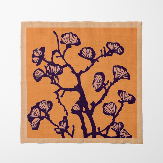 Nature's Calligraphy Napkin in Summer Sonet