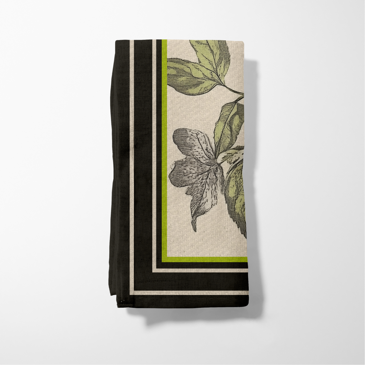 Butterfly Botanical Napkin in Soiree