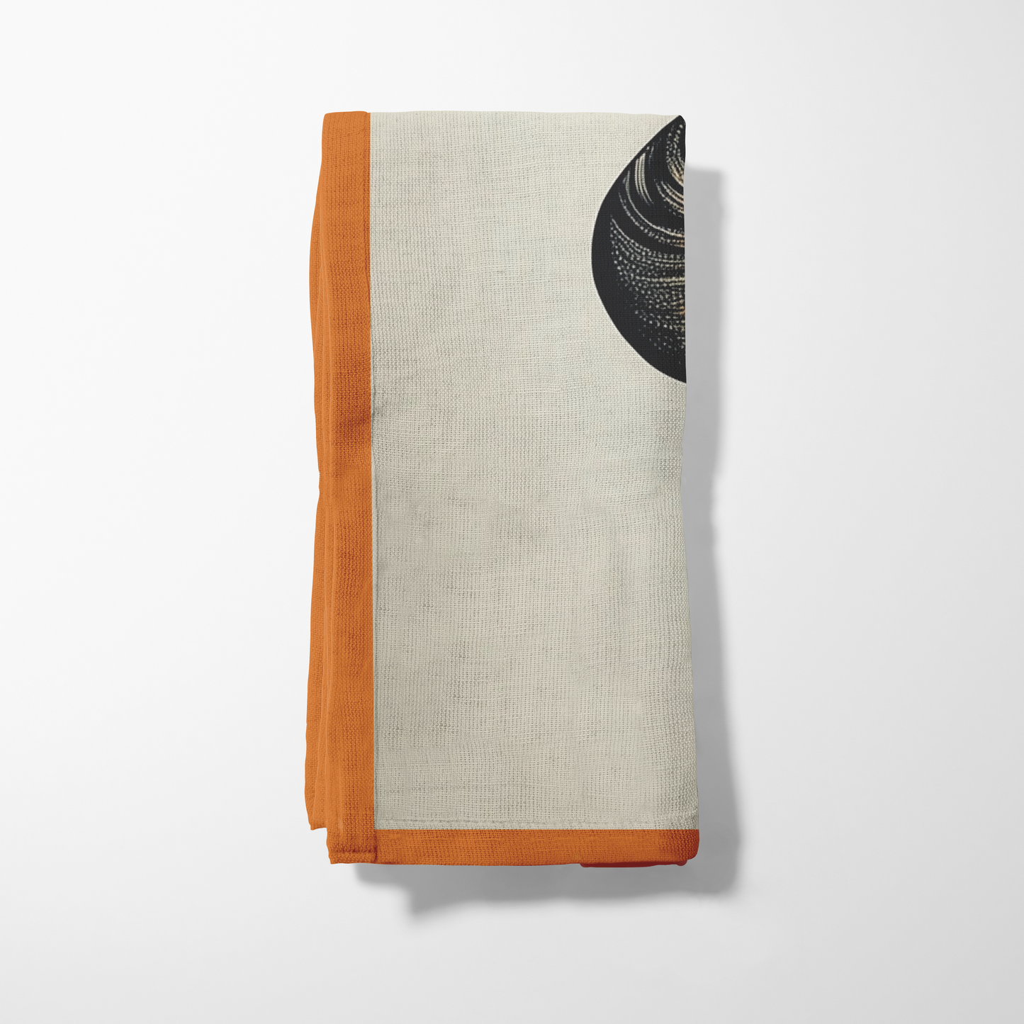 Four Leaf Clover Napkin in Orange