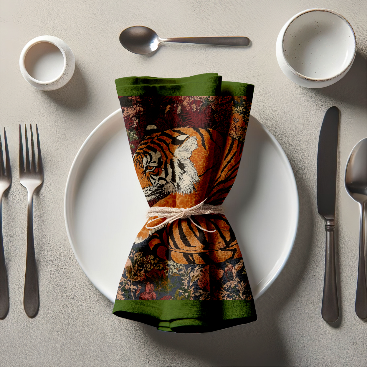 Wild Garden Napkin in Rainforest