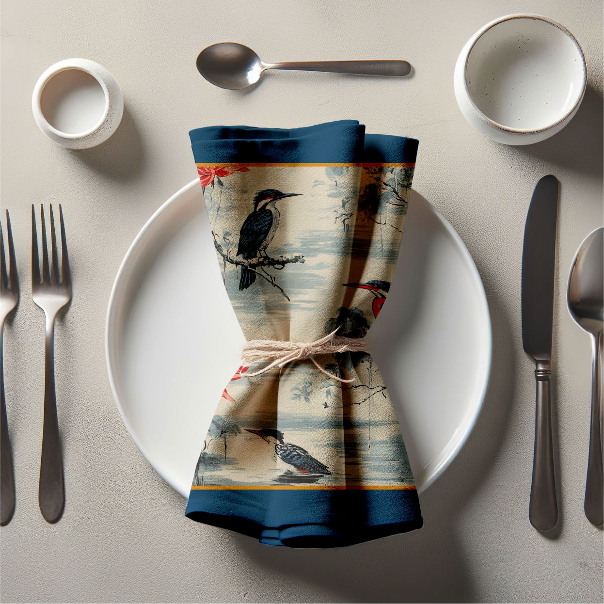 Watchful Waters Napkin in Vintage Classic