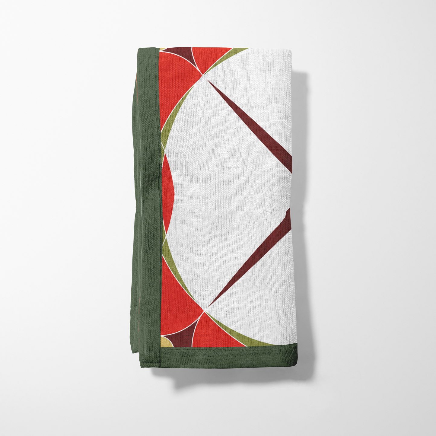 Mini Holiday Abstract Napkin in Red