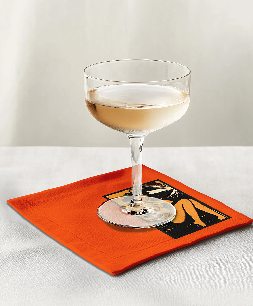 Strike a Pose Napkin in Fiona Flame